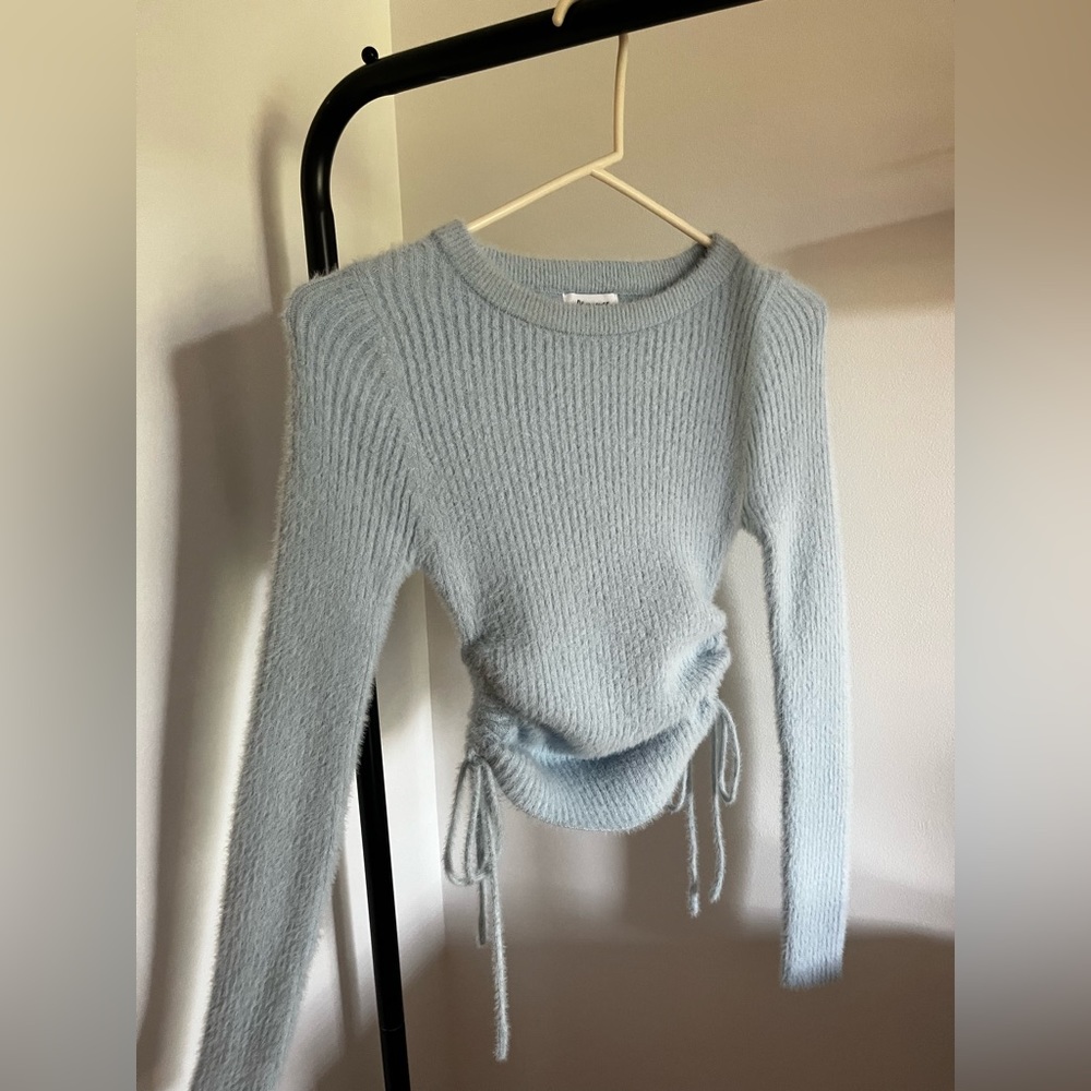 Princess Polly Light Blue Long Sleeve Top